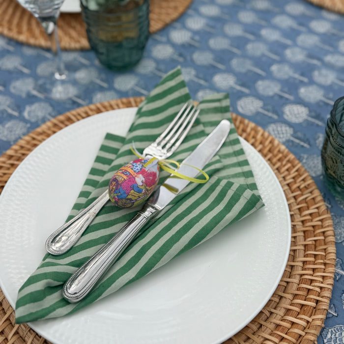 Napkins (set of 2) - green stripe