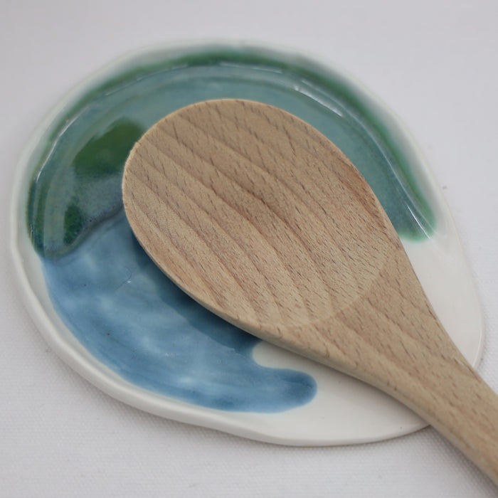 Spoon Rest - Blue & Green