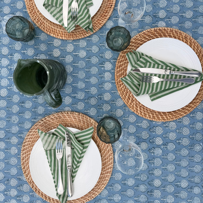Tablecloth - Blue Artichoke