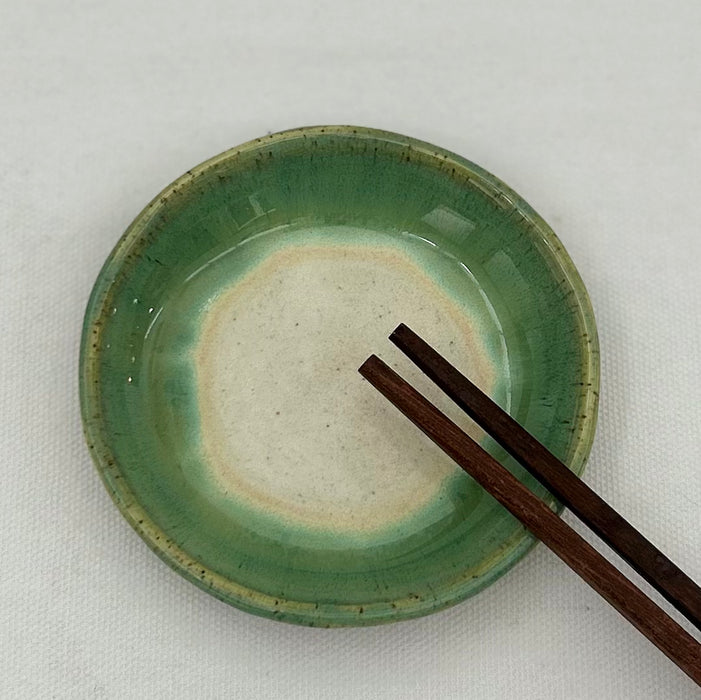 Handmade Ceramic Sauce Dish - Green