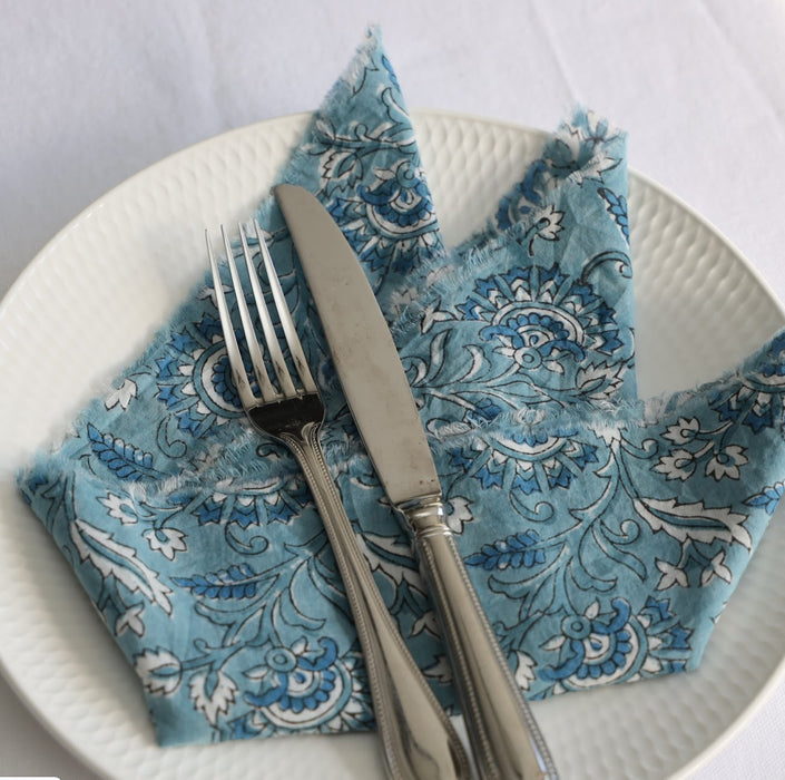 Napkins [set of 2] - Pale dusty blue