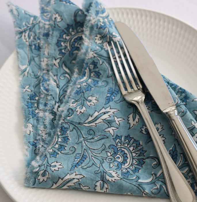 Napkins [set of 2] - Pale dusty blue