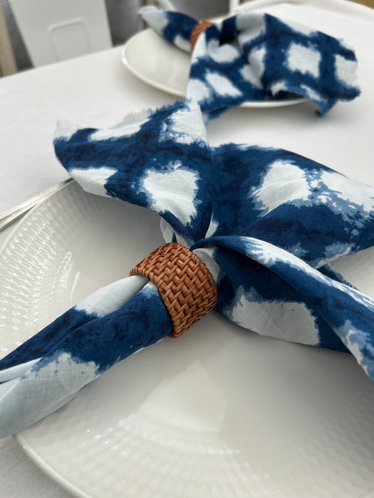 Napkins (pair) in Shibori
