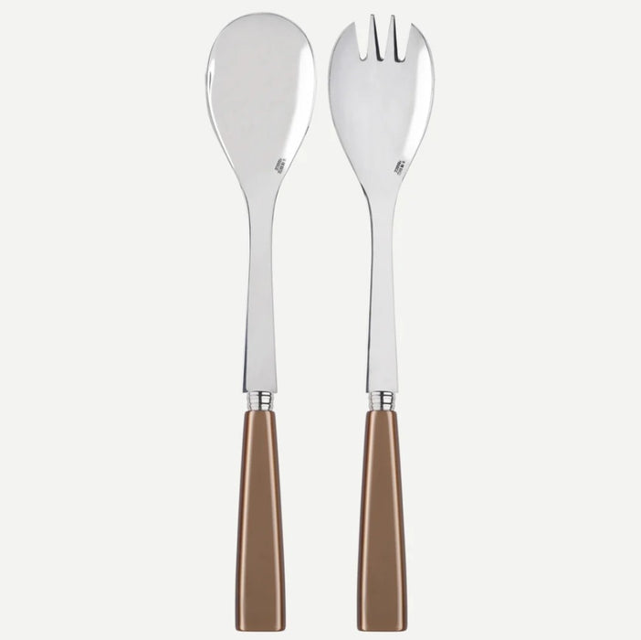 Sabre Paris Icone Salad Servers - Caramel