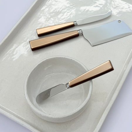 Sabre Paris Icone cheese utensils in caramel