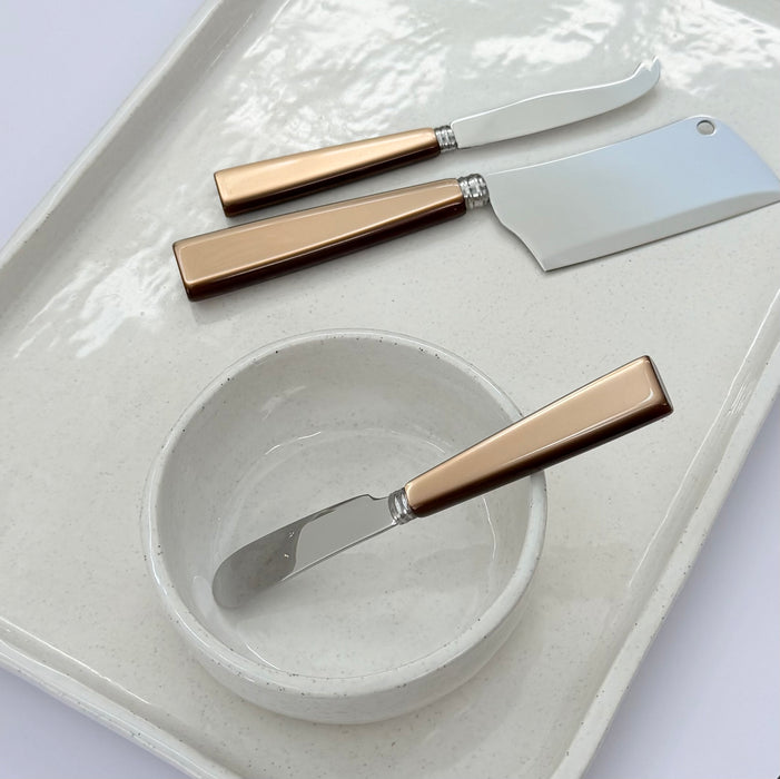 Sabre Paris Icone cheese utensils in caramel