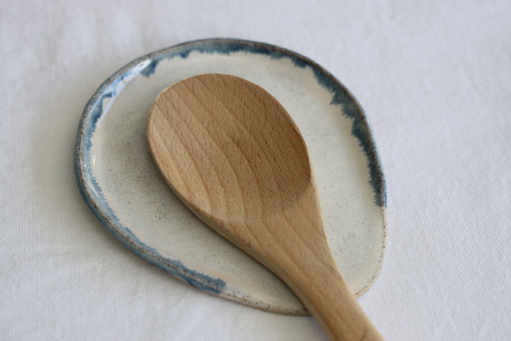 Spoon Rest - Blue Rim