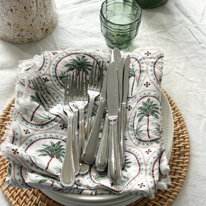 Napkins [set of 2] - Coastal Palm Trees