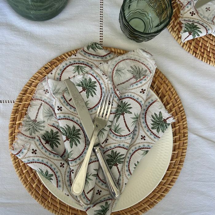Napkins [set of 2] - Coastal Palm Trees
