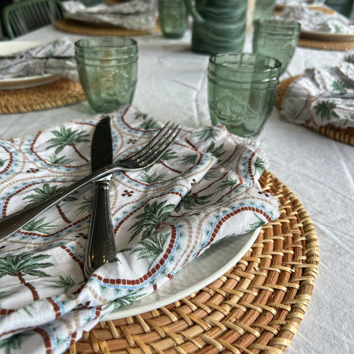 Napkins [set of 2] - Coastal Palm Trees