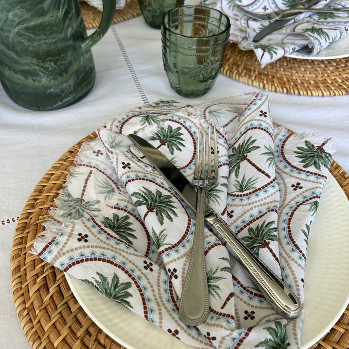 Napkins [set of 2] - Coastal Palm Trees